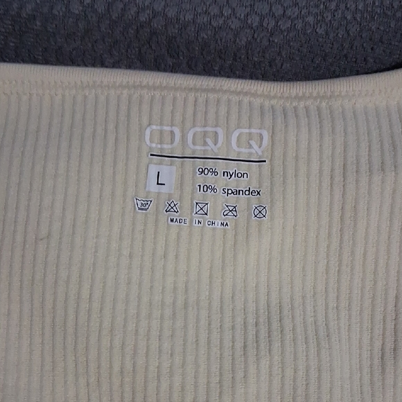 Cream Ribbed Jumpsuit - Picture 4 of 4